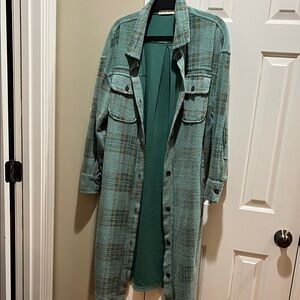 Free People Textured Brown Top